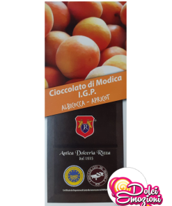 Tavoletta Cioccolato di Modica I.G.P all’Albicocca