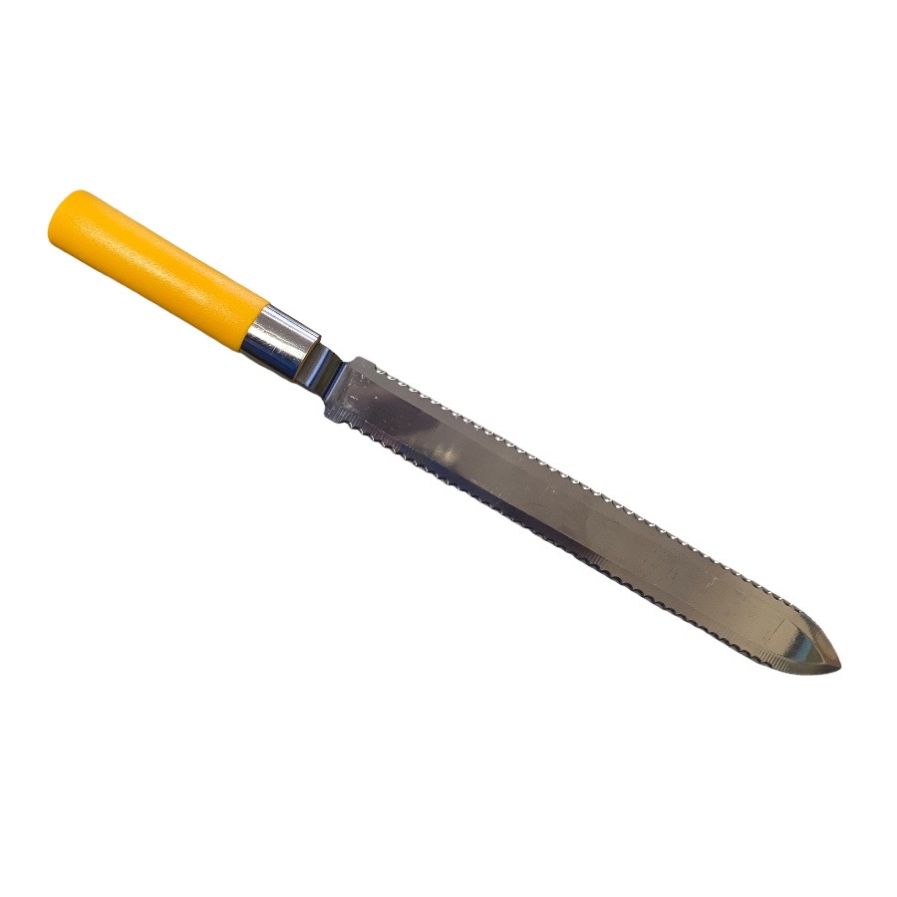 Coltello a lama seghettata di 28cm inox - immagine 2