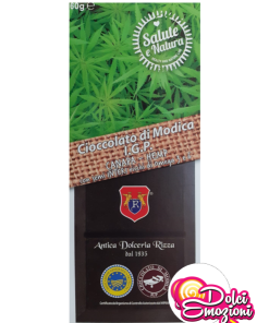 TAVOLETTA DI CIOCCOLATO DI MODICA I.G.P. ALLA CANAPA