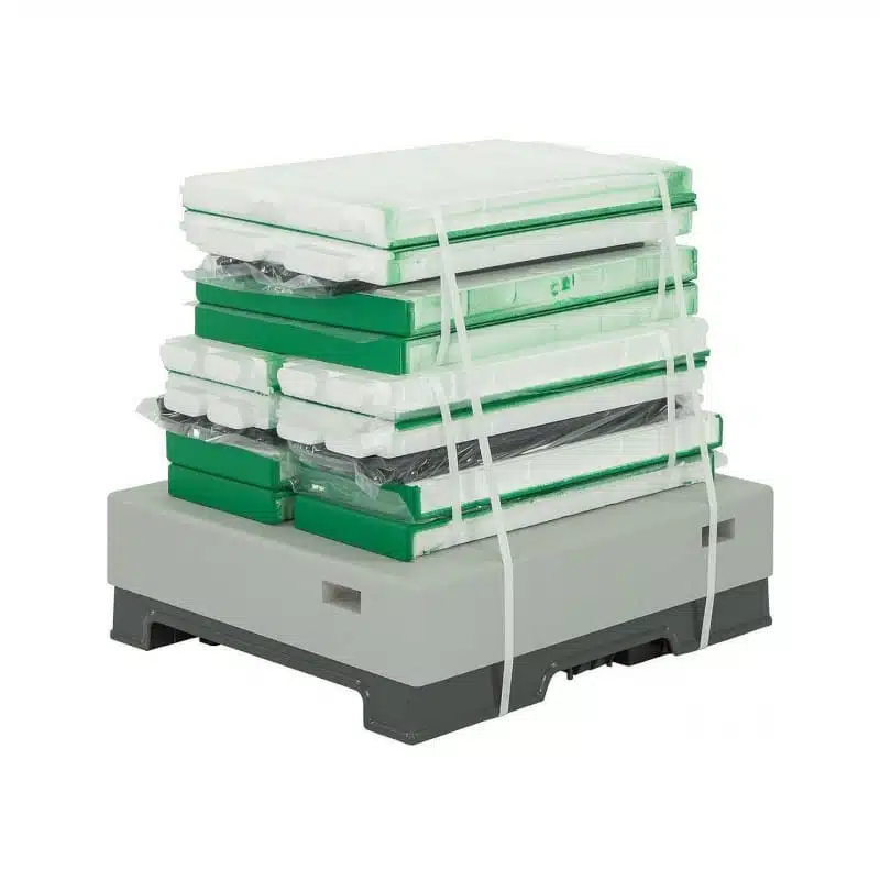 Arnia 10 favi cubo POLISTIRENE in KIT con doppio melario Dadant verniciata Green Lyson - immagine 4