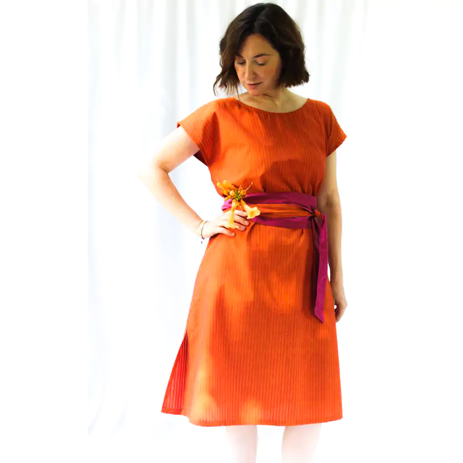 Abito India arancio M