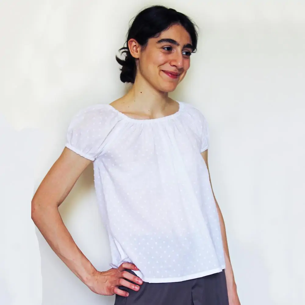 Blusa Puthia bianca L