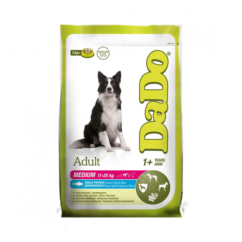 DADO – Adult Medium Pesce e Riso da 12 kg - immagine 2