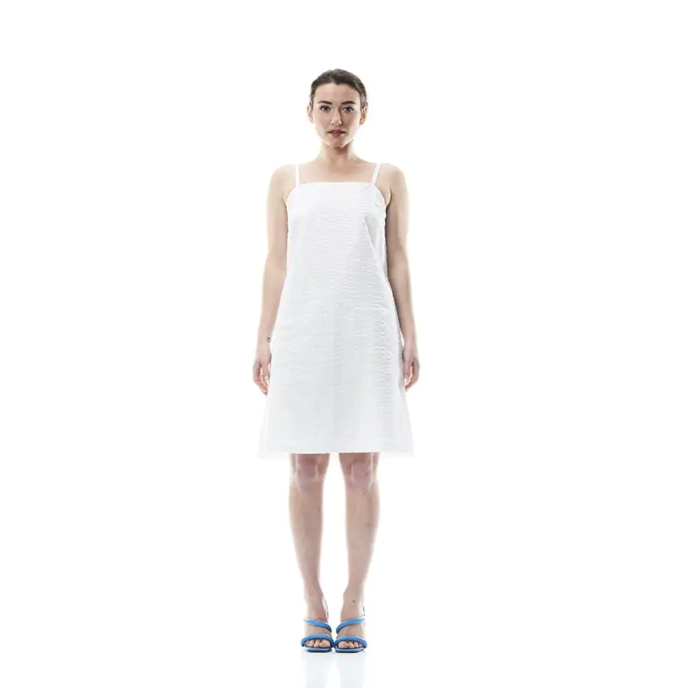 Abito Ortensia, cotone, bianco, L - immagine 2