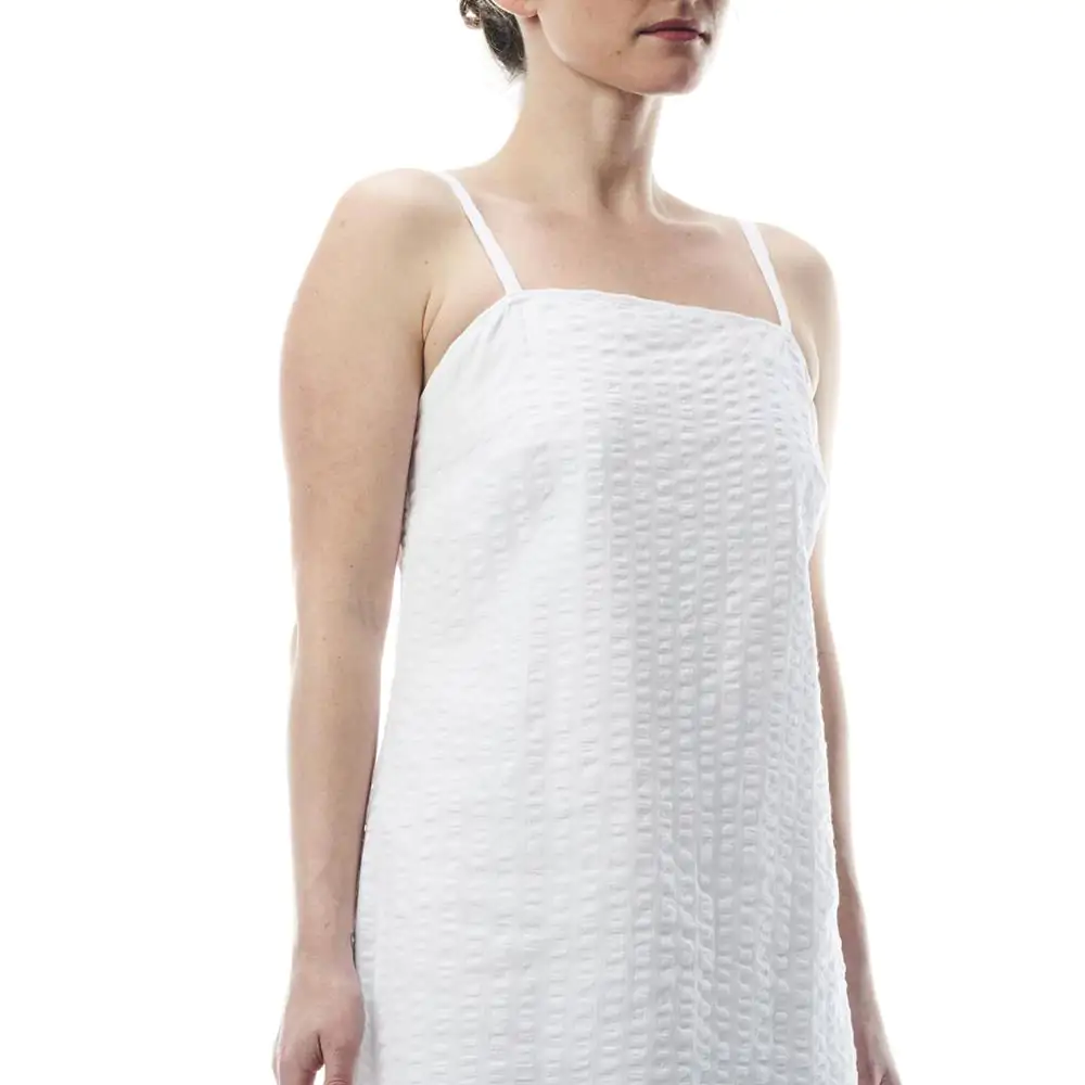 Abito Ortensia, cotone, bianco, L - immagine 5