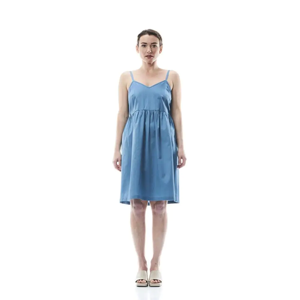 Abito Petra, cotone, turchese, S