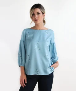Blusa Forsizia viscosa stampa Volo S