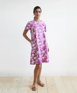 Abito Ibisco cotone stampa Bloom S
