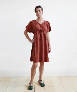 Abito Cassia jersey terracotta M