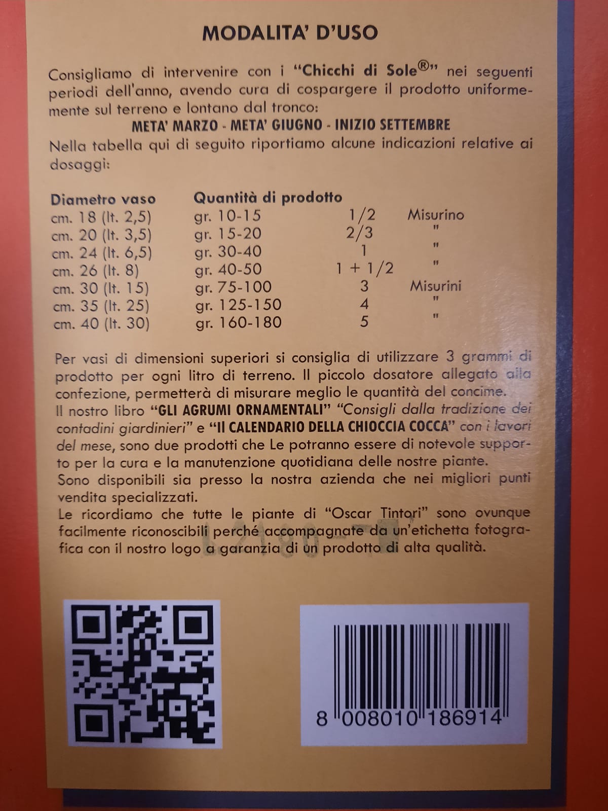 CHICCHI DI SOLE – Concime granulare agrumi - immagine 3