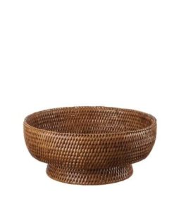 L’Oca Nera Cestino Tondo in Rattan