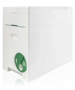 Arnia 6 favi polistirolo compatto mod. Gasperini Poly-Hive con nutritore e diaframma in acciaio