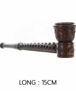 Pipa in legno marrone scolpita modello “Banita”