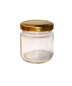 Vaso 150g (106ml) modello tondo, compreso capsula disegno alveare