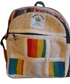 Zaino etnico piccolo in canapa Himalayan