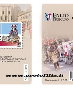 TESSERA FILATELICA ITALIA 2025 nuova “PALIO DI LEGNANO ” € 6,00