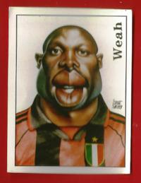 FIGURINE PANINI originale anno 2000 CARICATURE Weah n.480 € 1.50