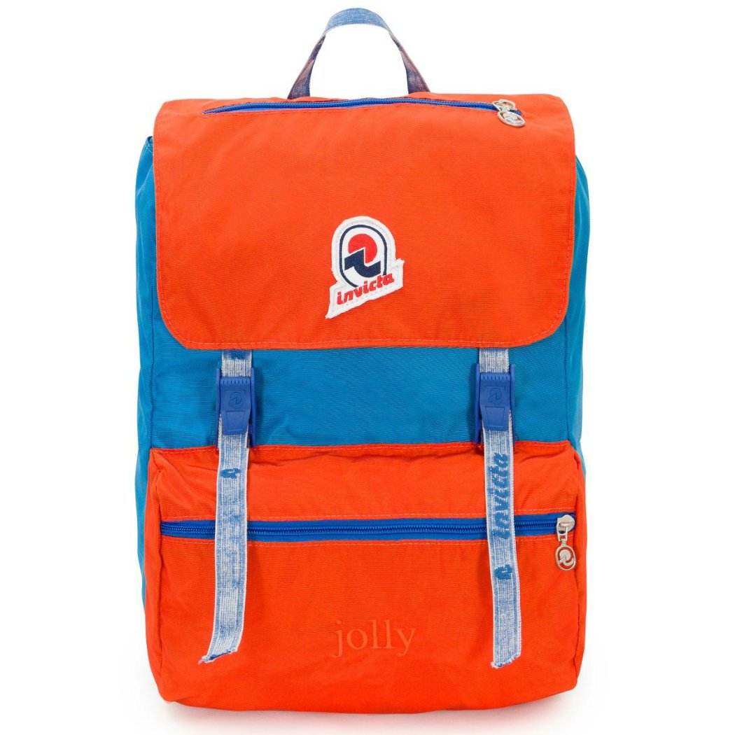 Zaino Invicta Jolly III Vintage blu e rosso - immagine 2