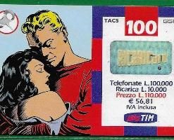 SCHEDE TELEFONICHE – RICARICARD TIM – Serie Fumetti – L.100.000 n.15P Scad. Lug.2002 usata € 1.50
