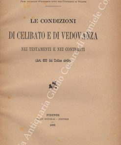 Le condizioni di celibato e di vedovanza