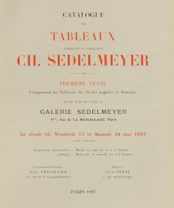 Catalogue des tableaux composant la collection Ch. Sedelmeyer