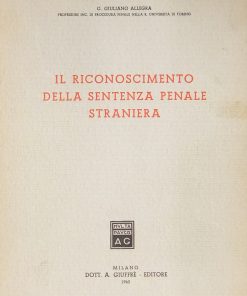 Il riconoscimento della sentenza penale straniera