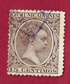 FRANCOBOLLO SPAGNA 1889 YT202  €0.10 Used