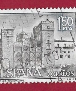 FRANCOBOLLO SPAGNA 1966 YT1383  USATO €0.20
