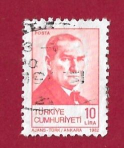 FRANCOBOLLO TURCHIA 1982 YT 2354 ” Mustafa Kemal Atatürk ” €0,20
